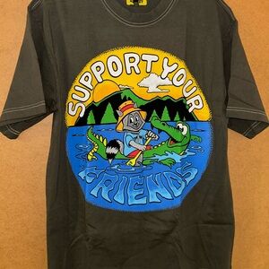Support Your Friends Graphic Tee - Black
